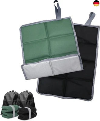AIMEKE 2er Set Thermo Sitzkissen Faltbar Sitzmatte Outdoor Sitzunterlage Wasserdicht