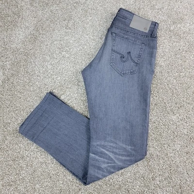 AG Adriano Goldschmied The Everett Mens 28R Gray Denim Stretch 5 Pocket Jeans - Image 1 of 4