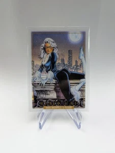 2024 Skybox Marvel Masterpieces '92 Platinum Black Cat #5 Clear Cut - Bild 1 von 2