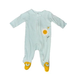 Carters Bumblebee Zip Up Footie Pajamas Unisex 3m 100% Cotton - Picture 1 of 5