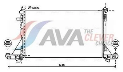 AVA COOLING SYSTEMS RTA2560 Kühler Wasserkühler Motorkühler - Bild 1 von 4