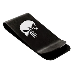 Marvel The Punisher Engraved Money Clips, Stainless Steel Money Clips Silver,... - Picture 1 of 4