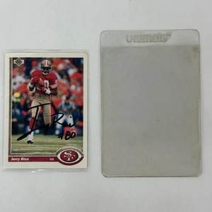 Jerry Rice 1991 Upper Deck Signed Card BAS Beckett Auto 49ers Raiders - Picture 1 of 5
