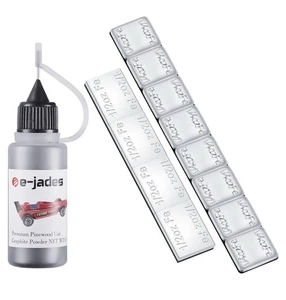 Pinewood Car Weights Kit-Pinewood Car Weights&Graphite Powder-4OZ 12 Pieces - Picture 1 of 7