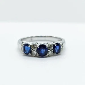 Jewelry Ring Sapphire 1ct Platinum 3563842 - Picture 1 of 11