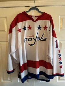 Julien Cayer Reading Royals Game Issued Jersey Hershey Bears Capitals Affilliate - Picture 1 of 10