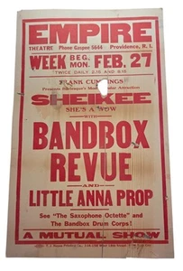 Vintage Empire Theatre Lobby Card 14"x22" ~ Sheikee / Bandbox Revue ~ - Bild 1 von 2