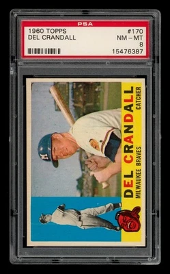 1960 Topps Set-Break #170 Del Crandall PSA 8 NM-MT - Image 1 of 3