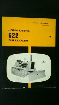 John Deere 622 Bulldozer Manual de Operador OM-U15837U Guía de Equipo de Colección Foto 1 de 2