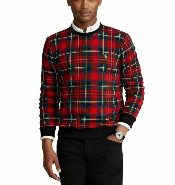 Polo Ralph Lauren Mens Crewneck Sweatshirt - Red, XL