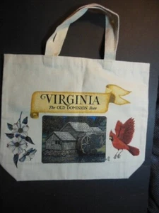 NEW, "VIRGINIA, The OLD DOMINION STATE" Tote Bag, 100% cotton - Picture 1 of 2