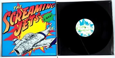 NM/NM The Screaming Jets C'Mon 12" VINYL 1991 + Poster! AC/DC Metallica  - Image 1 of 3