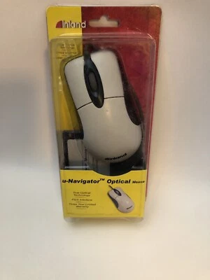 Vintage Inland U-Navigate #7236 PS/2 Interface Programmable Wired Optical Mouse - Image 1 of 4