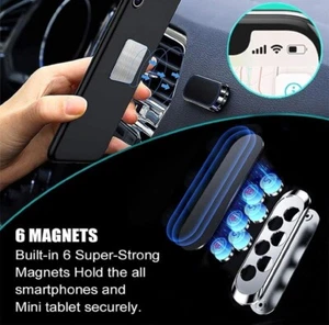 Magnétique Voiture Support Téléphone Portable Tableau Bord Pour IPHONE 16 15 14 - Photo 1 sur 15