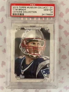TOM BRADY - 2013 Topps Museum Collection Canvas Collection PSA 10! (Pop 3) Rare - Picture 1 of 4
