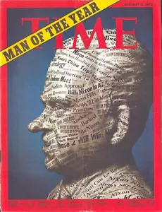Richard Nixon Man Of The Year Vintage Time Magazine 1972 NO LABEL !! - Imagen 1 de 1