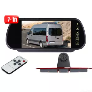 7" Rear View Mirror Monitor+Nightvision Backup Camera for Mercedes-Benz Sprinter - Picture 1 of 23