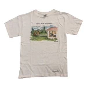 VINTAGE Single Stitch THE FAR SIDE ART T-SHIRT 80'S / MADE IN USA 1988 - Picture 1 of 11