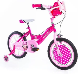 Fahrrad Disney minnie 16 Zoll Fahrrad für Mädchen Disney mit Rädern 4 5 6 Jahre - Bild 1 von 12
