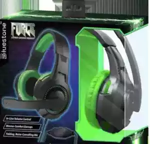 FORCE BLUESTONE CUFFIE DA GIOCO STEREO CON MICROFONO NERO E VERDE - Foto 1 di 1