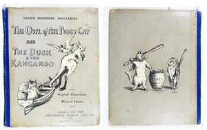 1889 NONSENSE DROLLERIES: The Owl & The Pussy-Cat; The Duck & The Kangaroo RARE! - Picture 1 of 12
