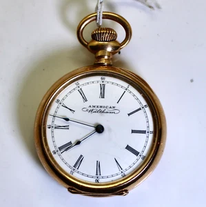 Reloj Bolsillo Waltham Oro Sólido 14K 1893 Talla 0, 11 Joyas, Funciona - Imagen 1 de 6