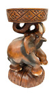 Tabouret en bois éléphant tabouret animal chaise de table d'appoint adultes commerce équitable faite à la main