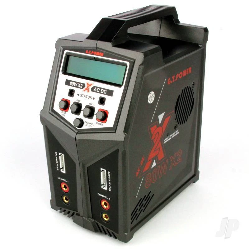 GTPower Twin LIPO Charger 2x80W Charger (UK) GTP0148