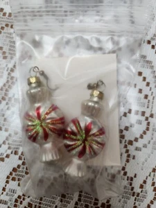 Peppermint Candy Ohrringe.  Sehr bunt & süß.  Markenlos 3" - Bild 1 von 3