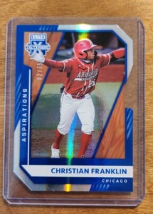 2021 Panini Elite Extra Edition Christian Franklin Aspirations Die-Cut RC #/75