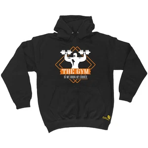 Gym Hoodie Gym Drug Of Choice hoody bodybuilding training funny Birthday?HOODY - Picture 1 of 17