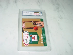 2002 Lebron James Sage Pangos Gold Card! Graded Pristine Pro 10!  - Picture 1 of 2