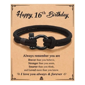 16 Jahre Junge Geschenkideen Geschenke für 16 Jahre Junge Armband 16. Geburtstag D - Bild 1 von 6