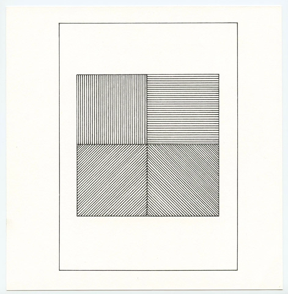 Sol LeWitt шелкография - напечатано в 1984 u - Изображение 1 из 1
