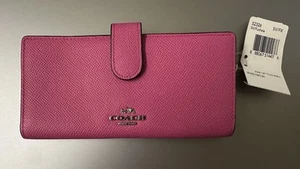 COACH 52326 Skinny Embossed Textured Wallet (SV/FX) - Picture 1 of 3