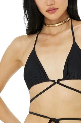 Top de bikini ALO Yoga x Frankies Tatum en negro pequeño Foto 1 de 4