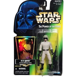 Figura de acción Star Wars POF AT-ST Driver de colección tarjeta verde nueva sellada 1996 - Imagen 1 de 6