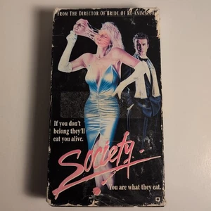 Vintage 1989 Society Brian Yunza Horror VHS Potomac Video / Video World - Bild 1 von 16