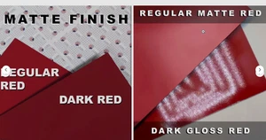 GLOSS RED FRONT & REAR Plastic Raised Letters Inserts fits Corvette C4 1991-1996 - Bild 1 von 14