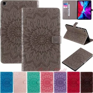 For iPad 9th 8th 7th 6th 5th Gen/Mini/Air/Pro Embossed Leather Case Stand Cover - Picture 1 of 18