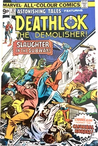 ASTONISHING TALES FEATURING DEATHLOCK. NUMBER 32. VINTAGE NOVEMBER 1975. VFN+ - Foto 1 di 8