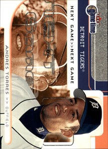 2001 Fleer Game Time Baseball Card #118 Andres Torres NG RC /2000