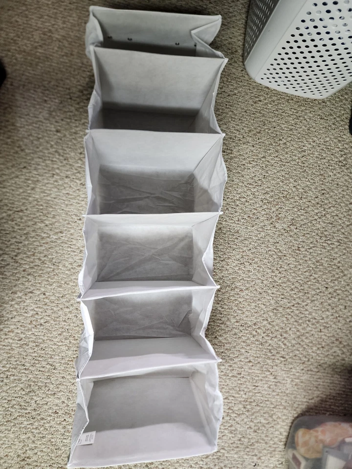 Percha organizadora de zapatos con 6 bolsillos sobre la puerta colgante almacenamiento ahorro de espacio Foto 1 de 1