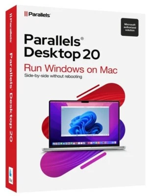 Parallels Desktop 20 Standard für Mac Box Dauerlizenz DE/EN/IT/ES/FR OVP NEU - Bild 1 von 4