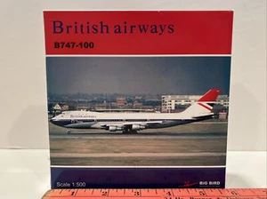 1:500 Big Bird British Airways Boeing 747 Toy Model Wings Airplane Jet Vintage - Picture 1 of 12