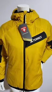 NUOVA GIACCA ADIDAS DONNA TERREX PRIMALOFT CON CAPPUCCIO GIALLO/NERO TAGLIA M - Foto 1 di 4