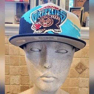 Mitchell & Ness Vancouver Grizzlies "Splash" Wool Snapback Hat Hardwood Classics - Picture 1 of 16