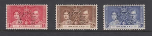 SWAZILAND 1937 CORONATION PERF SPECIMEN SET SG 25-27s-Unmounted mint - Picture 1 of 2