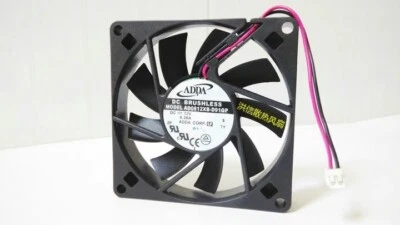 ADDA 8015 AD0812XB-D91GP DC12V 0.38A 8CM 2-Pin Dual Ball Cooling Fan - Image 1 of 4