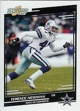 2004 Score Football Card #107 Terence Newman